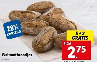 Lidl Walnootbroodjes aanbieding