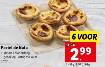 Lidl Pastel de nata aanbieding