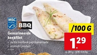 Gemarineerde heekfilet