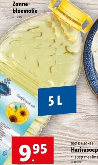 Lidl Zonnebloemolie aanbieding