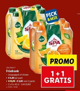 Lidl Frisdrank aanbieding