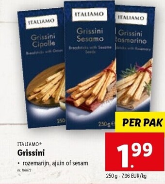 Lidl Grissini aanbieding