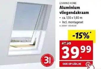 Lidl Aluminium vliegendakraam aanbieding