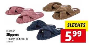 Lidl Slippers aanbieding
