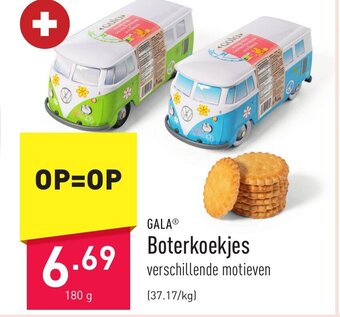 ALDI Gala Boterkoekjes 180g aanbieding