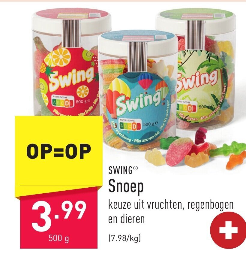 Swing Snoep 500g promotie bij ALDI