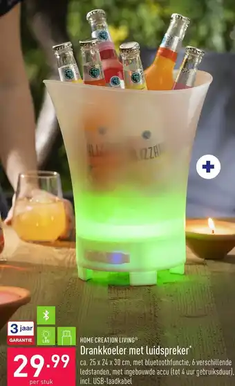 Home Creation Living Drankkoeler met Luidspreker