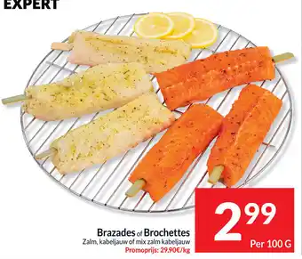 Intermarché Brazades of Brochettes 100g aanbieding