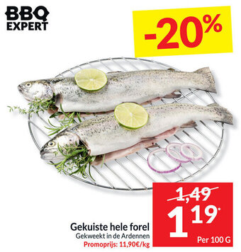 Intermarché Gekuiste Hele Forel 100g aanbieding