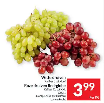Intermarché Witte Druiven , Roze Druiven Red-Globe aanbieding