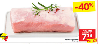 Intermarché Varkensruggebraad aanbieding