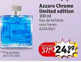 Kruidvat Azzaro Chrome Limited Edition 100 ml aanbieding