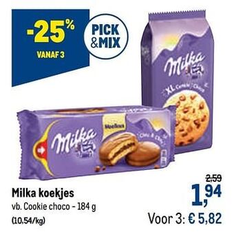 Makro Milka koekjes cookie choco aanbieding