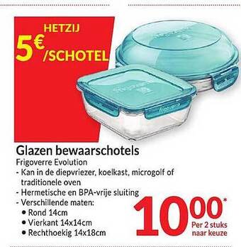 Intermarché Glazen Bewaarschotels aanbieding