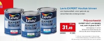 Hubo Expert hout lak binnen mat, satin of gloss 0,75l aanbieding