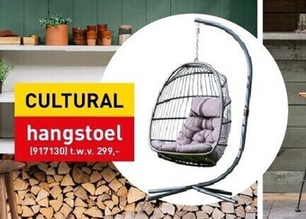 Hubo Cultural hangstoel aanbieding
