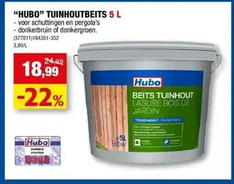 Hubo “hubo” tuinhoutbeits 5 l aanbieding