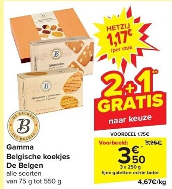 Carrefour Gamma belgische koekjes de belgen aanbieding