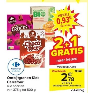 Carrefour Ontbijtgranen kids carrefour aanbieding
