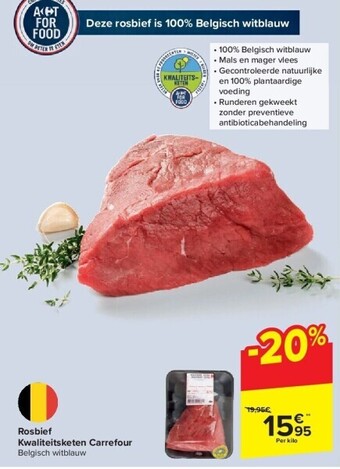 Carrefour Rosbief kwaliteitsketen carrefour aanbieding