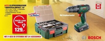 Hubo Accu klopboormachine “universalimpact 18” aanbieding