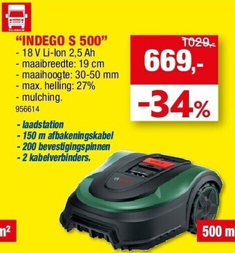 Hubo Robotmaaier “indego s 500” aanbieding