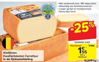 Carrefour Abdijkaas kwaliteitsketen carrefour in de fi jnkostafdeling aanbieding