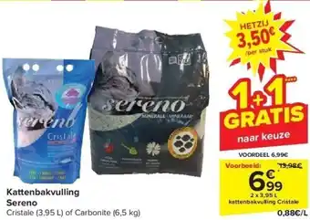 Carrefour Kattenbakvulling sereno aanbieding