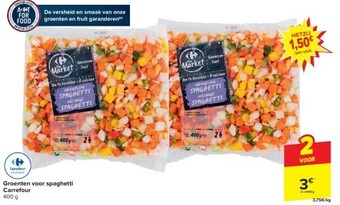 Carrefour Groenten voor spaghetti carrefour 400 g aanbieding