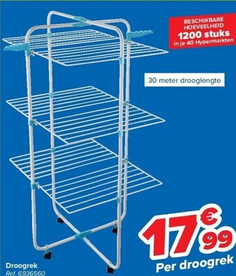 Carrefour Droogrek aanbieding