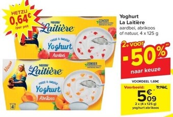 Carrefour Yoghurt la laitière aanbieding