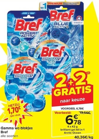 Carrefour Gamma wc-blokjes bref aanbieding