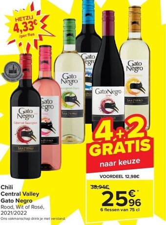 Carrefour Chili central valley gato negro aanbieding