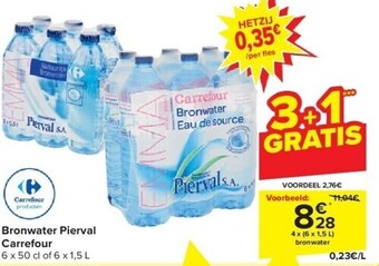 Carrefour Bronwater pierval aanbieding