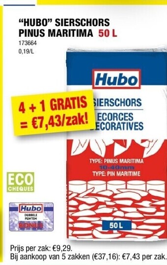 Hubo “hubo” sierschors pinus maritima 50 l aanbieding