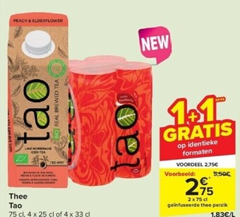 Carrefour Thee tao aanbieding