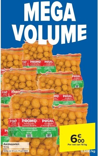 Carrefour Aardappelen 10 kg aanbieding