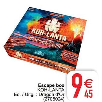 Cora Escape box koh-lanta aanbieding