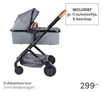 X-adventure icon 3-in-1 kinderwagen