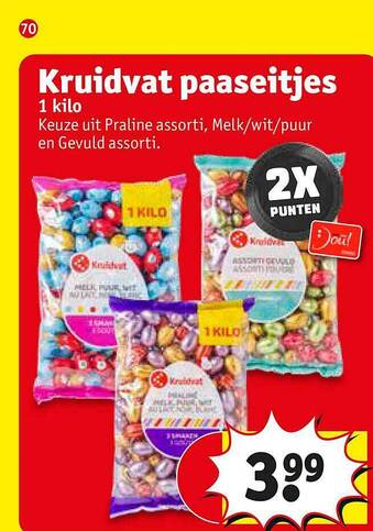 Kruidvat Kruidvat Paaseitjes aanbieding