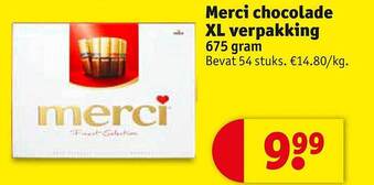 Kruidvat Merci Chocolade Xl Verpakking aanbieding