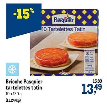 Makro Brioche pasquier tartelettes tatin aanbieding