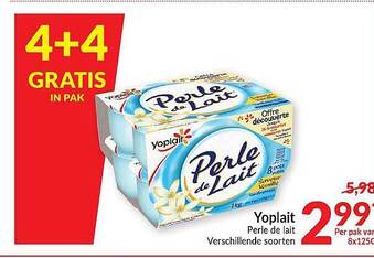 Intermarché Yoplait Perle De Lait aanbieding