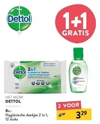 Di Dettol hygiënische doekjes 2 in 1 aanbieding