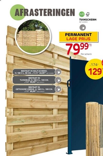 Brico Tuinscherm aanbieding