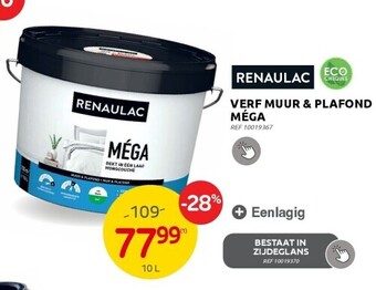 Brico Verf muur & plafond méga aanbieding