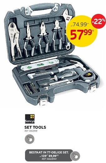 Brico Set tools aanbieding