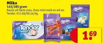 Kruidvat Milka 145-185 Gram aanbieding