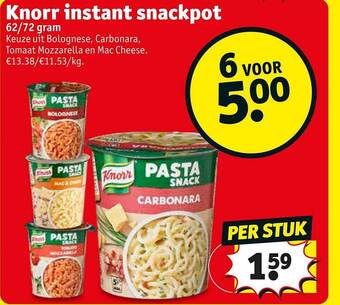 Kruidvat Knorr Instant Snackpot aanbieding