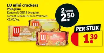 Kruidvat Lu Mini Crackers aanbieding